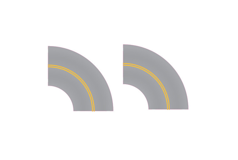 Easy Streets - N Aged Asphalt Tight Curve No White Line - 3253100