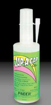 Pacer Glues - Zap A Gap Med 1/2oz Green (12) - 3