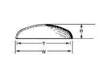 Plastruct - Vhe-28 Elliptical Dome 7/8' 5p - 95747
