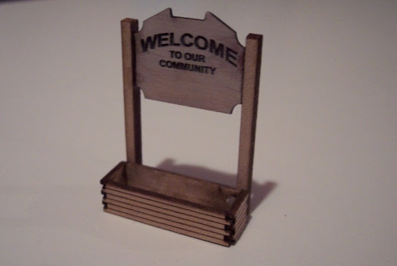Osborn Model Kits - Ho Welcome Sign - 1021