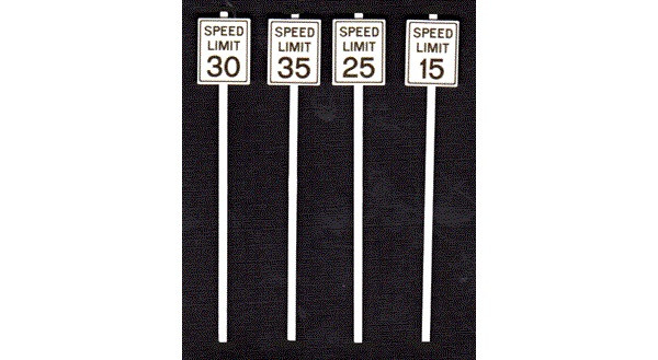 Tichy Train Group - O Low Speed Limit Signs - 2064