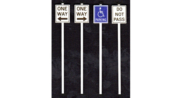 Tichy Train Group - O Misc Road Signs - 2068