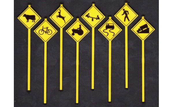 Tichy Train Group - O Picture Warning Signs - 2076
