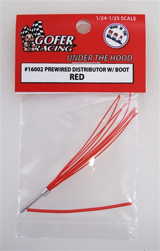 Gofer Racing Model Decals - Wired Distributor w/boot Red - 16002