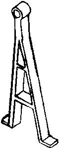 Cal-Scale Train Parts - Ho Antenna Support Stnd Loco&C - 392