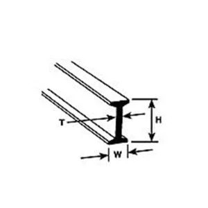 Plastruct - Rtfs-12 4pk Styrene Rect 3/8 - 90633