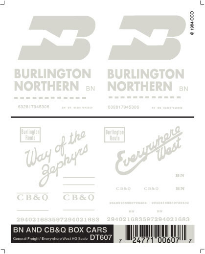 Woodland Scenics - Bn And Cb&Q Boxcars - 607