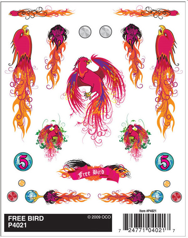 Pinecar - Free Bird Dry Transfer - 4021