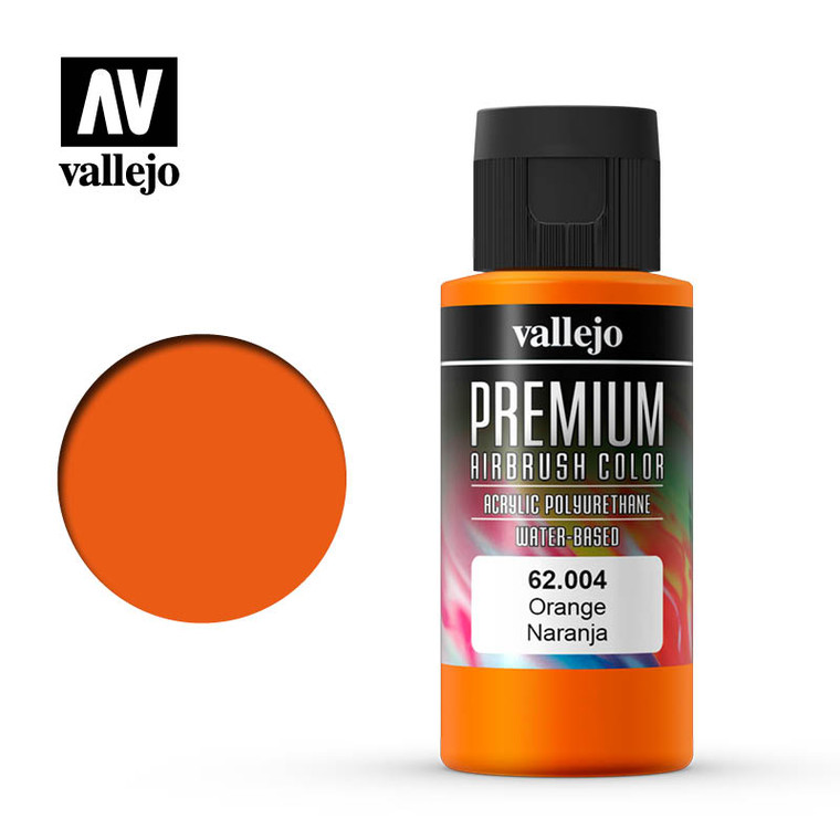 Vallejo Acrylic Paints - Premium Color Orange 60ml 1pc - 62004