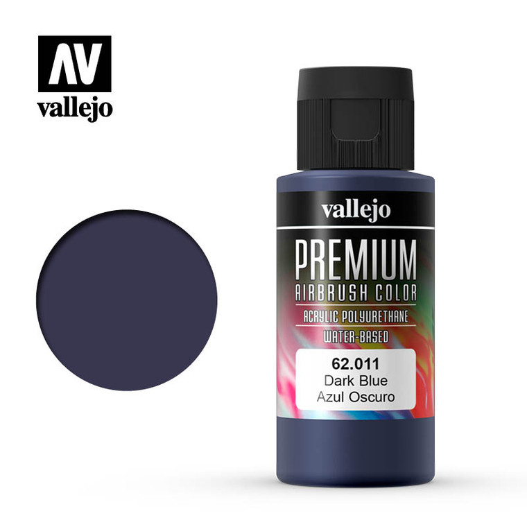 Vallejo Acrylic Paints - Premium Color Dark Blue 60ml - 62011