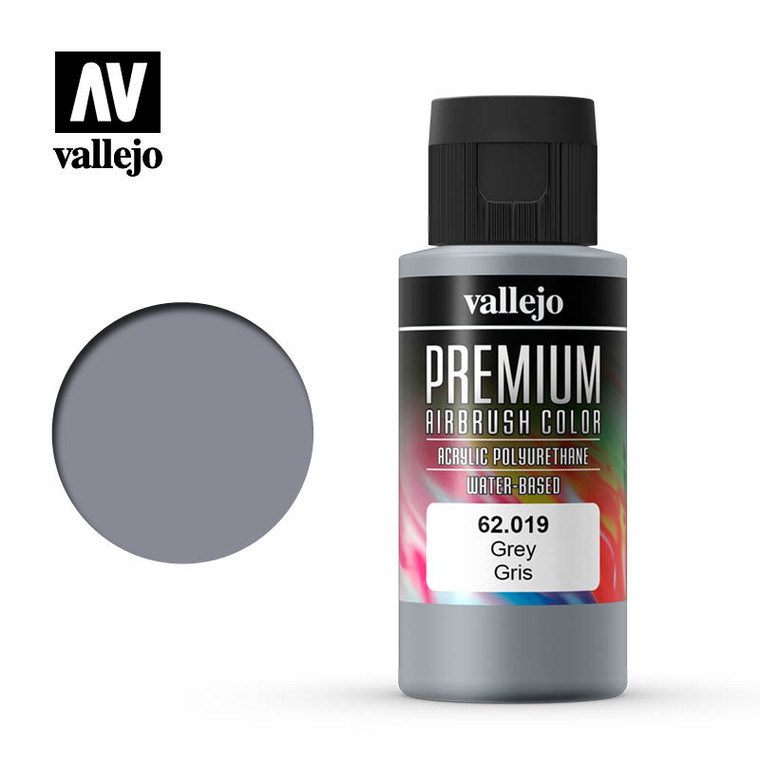 Vallejo Acrylic Paints - Premium Color Grey 60ml 1pc - 62019