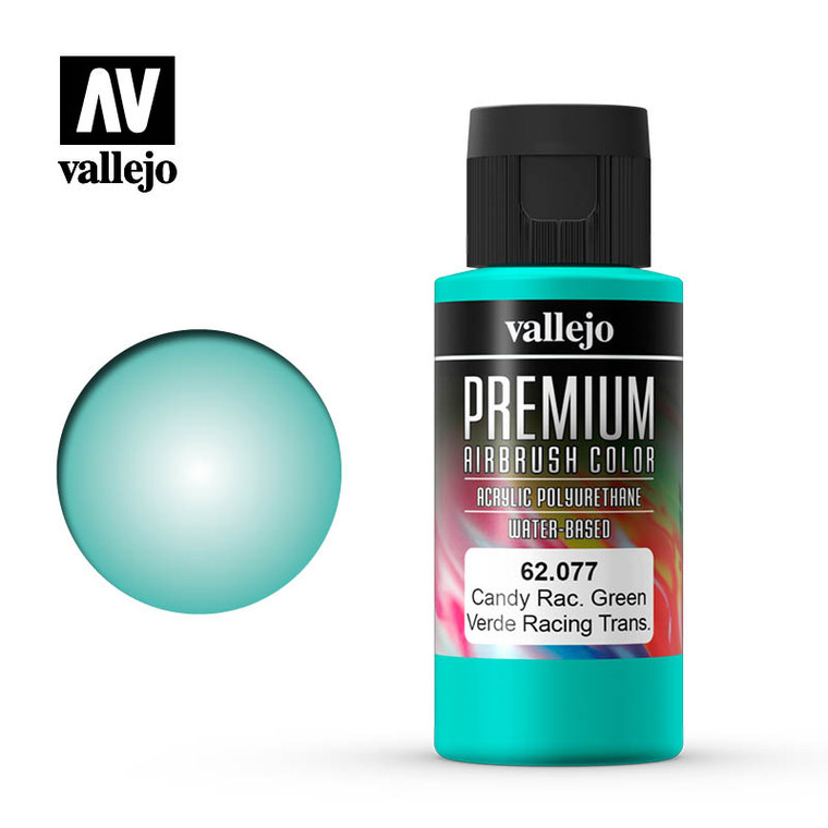 Vallejo Acrylic Paints - Premium Color Candy Racing Green 60ml - 62077