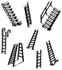 Central Valley Models - Ho STEPS & LADDERS - 1602