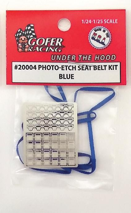 Gofer Racing Model Decals - Photo Etch Blue Seatbelt Kit - 20004