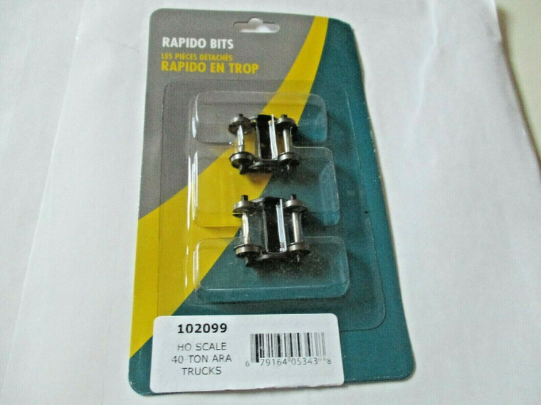 Rapido Trains - Ho 40t UL-Channel ARA Freight Trucks - 102099