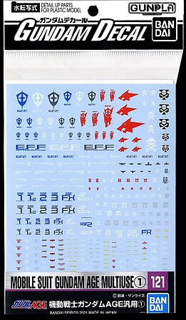 Bandai - Gundam Models - Mobile Suit Gundam Age Multiuse Decal121 - 2578990
