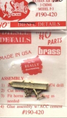 Cal-Scale Train Parts - Ho Nathan P-3 Air Horn 3chime - 420