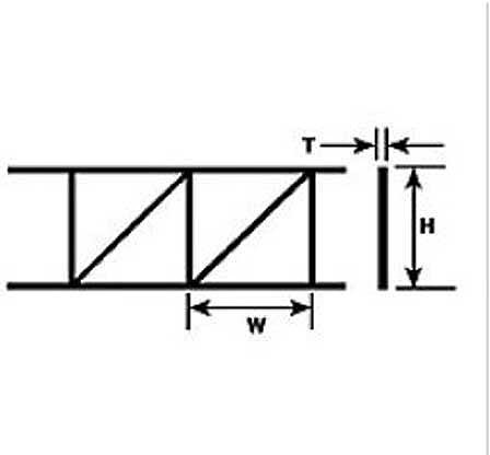 Plastruct - Owt-103 2pk Web Truss 7/16 - 90923