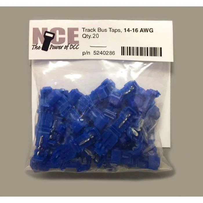 NCE Power for DCC - Track Bus Taps 14-16awg 20pk - 286