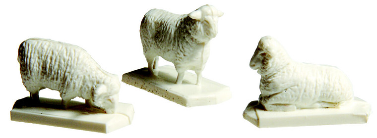 Atlas Model Railroad Co. - Ho Sheep 12 White 1 Black - 779