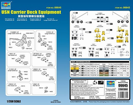 Trumpeter Models - USN Carrier Deck Equipment 1:350 - 6645