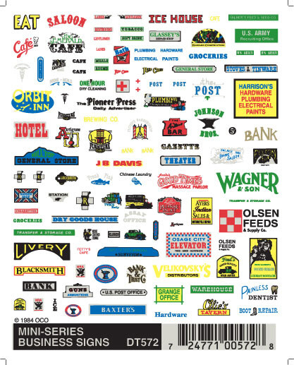 Woodland Scenics - Business Signs - 572