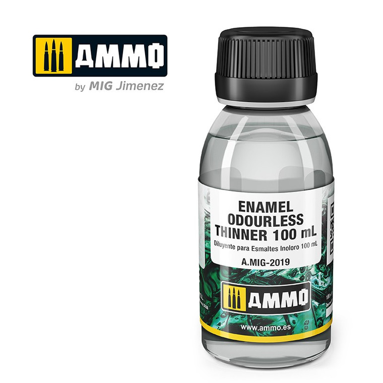 Mig Ammo Books - Enamel Ouderless Thinner 100ml - 2019