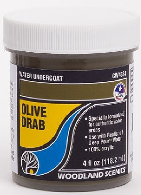 Woodland Scenics - Water Undercoat - Olive Drab - 4534