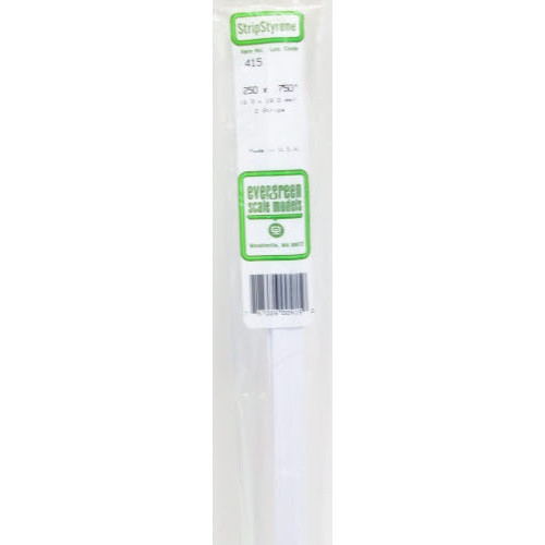 Evergreen Scale - .250 x .750 x 60cm 2pc - 415