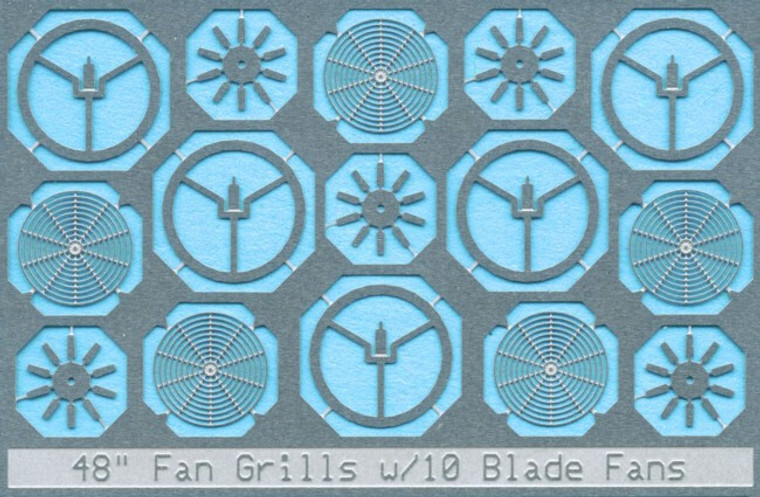 BLMA Models RR - N Fan Grill 48'W/O Center Plat - 82