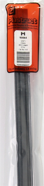 Plastruct - H-6 4pk H-Column 3/16 - 90064