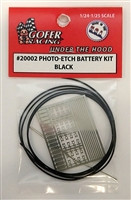 Gofer Racing Model Decals - Photo Etch Battery Kit Black - 20002