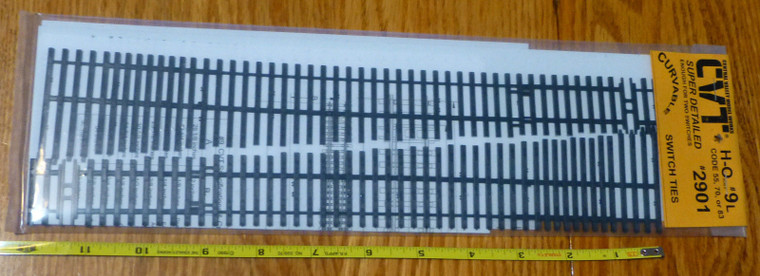 Central Valley Models - Ho #9 CURVABLE SWITCH TIESTRIP - 2901