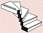Plastruct - Stal-48 Staircase Left G Scale - 90943