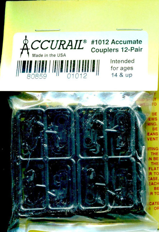 Accurail - Ho Accumate Mag Couplers 12pr - 1012