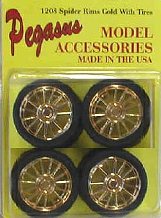 Pegasus - GOLD SPIDER RIMS W/TIRES - 1208
