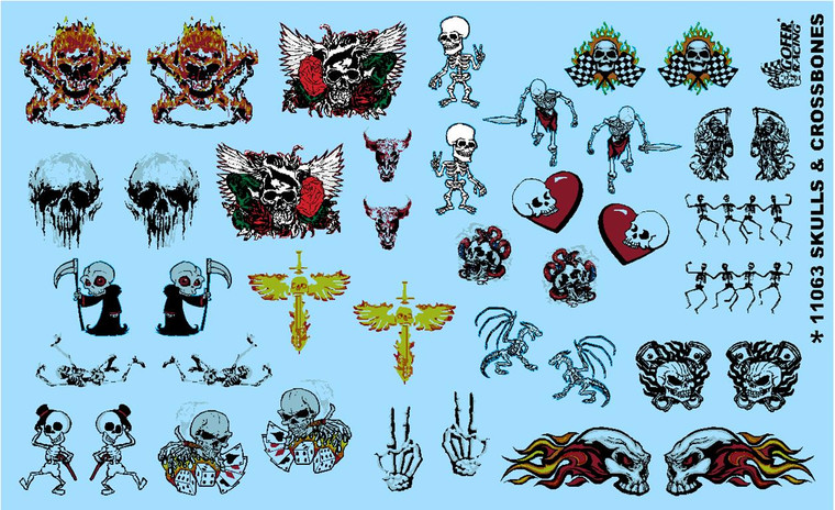 Gofer Racing Model Decals - Skulls and Crossbones Decal - 11063