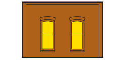 Design Preservations - Ho First Story Window Sm Rect - 30130
