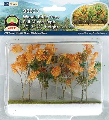JTT Trees & Shrubs - Ho Woods Edge Trees Fall Mixed - 95623
