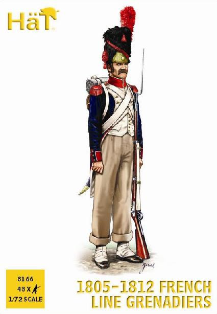 HaT Industries Figures - French Line Grenadiers 1805-12 - 8166