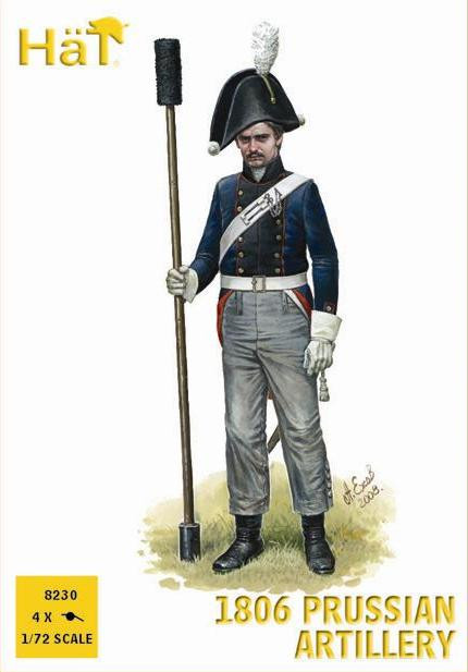 HaT Industries Figures - 1806 Prussian Artillery 1:72 - 8230