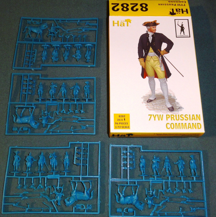 HaT Industries Figures - 7Yrw Prussian Command 1:72 - 8282