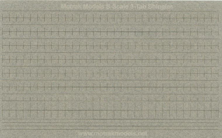 Motrak Models - S LaserCut 3Tab Shngls/Stl Gra - 64004