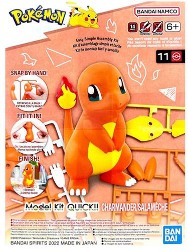 Bandai - Gundam Models - 11 Charmander Pokemon Quick Kit - 2617946