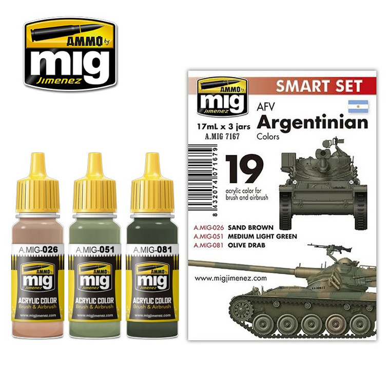 Mig Ammo Books - Afv Argentinian Colors Set - 7167