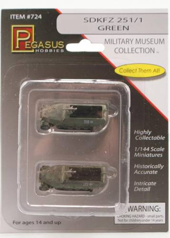 Pegasus - German Sd.Kfz.251/1 Camo 1:144 - 724