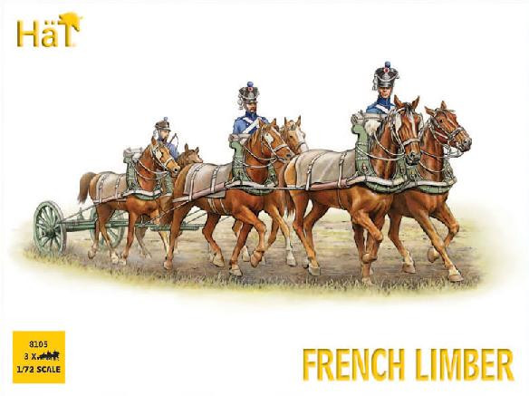 HaT Industries Figures - French 6 Horse Limber 1:72 - 8105