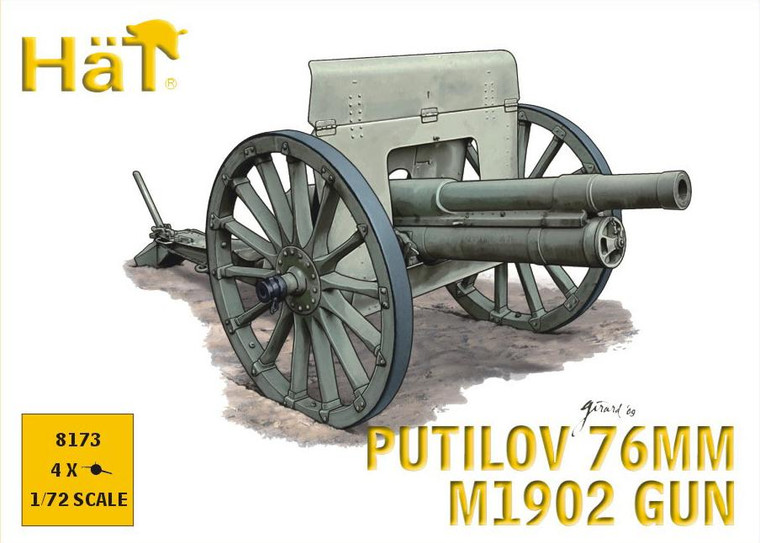HaT Industries Figures - Ww-I Putilov 76mm Gun 1:72 - 8173