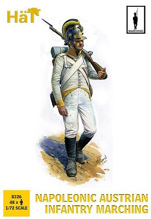 HaT Industries Figures - Napoleonic Austrian Infantry Marching - 8326