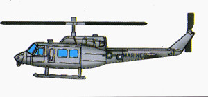 Trumpeter Models - Uh-1N Huey 1:350 - 6268